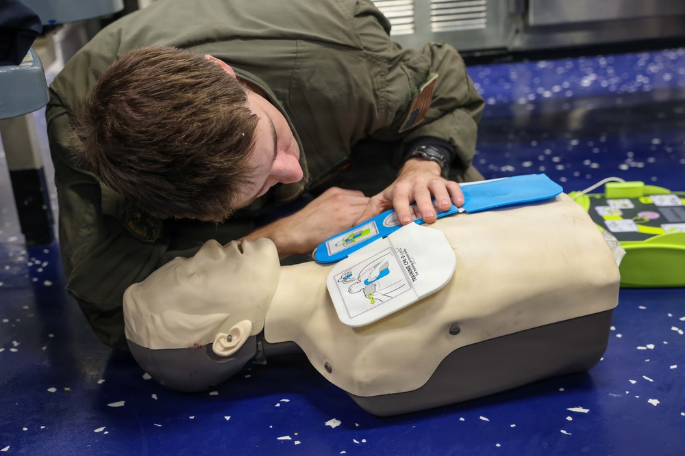 John Finn Conducts CPR Training