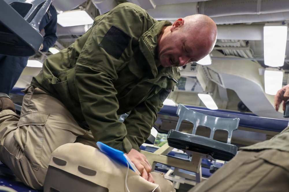 John Finn Conducts CPR Training