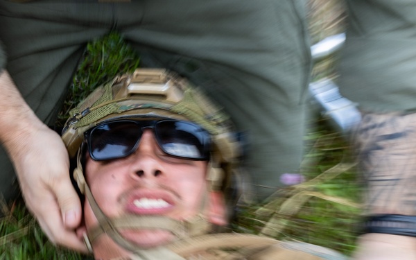 MRF-D Marines, Sailors perform casualty care training with Indonesian marines