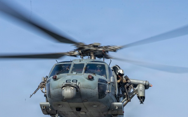 USS Comstock Conducts Flight Quarters