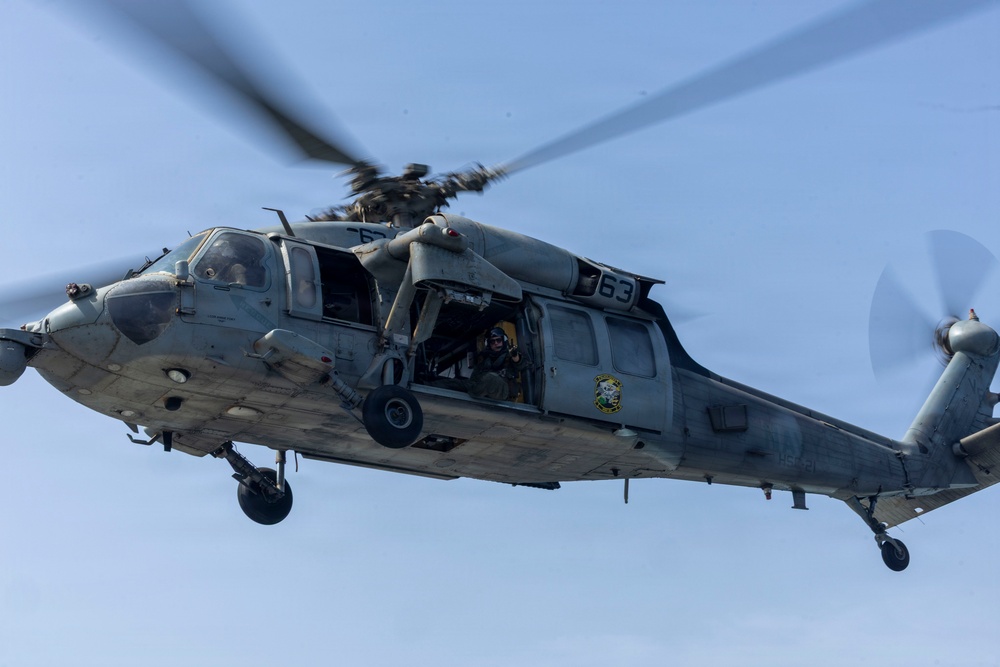 USS Comstock Conducts Flight Quarters