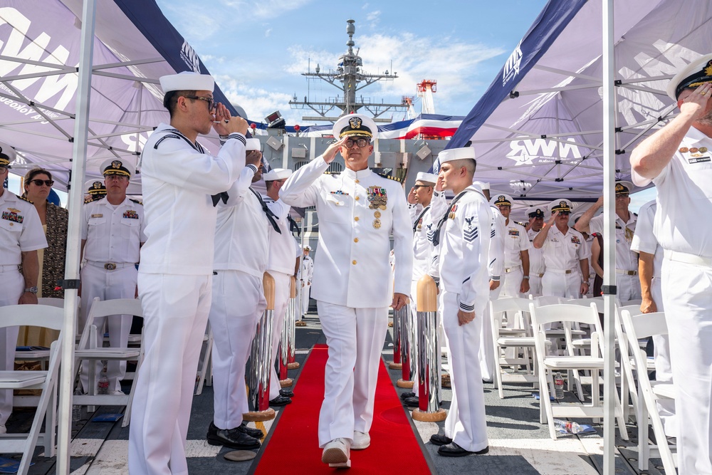 DESRON 15 holds change of command ceremony aboard USS Howard (DDG 83) at Commander, Fleet Activities Yokosuka, Japan