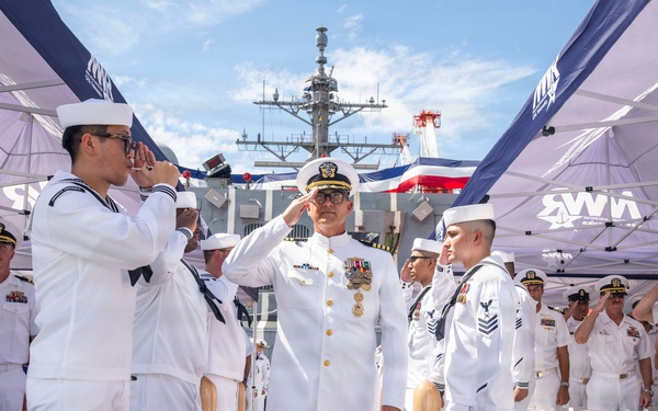 DESRON 15 holds change of command ceremony aboard USS Howard (DDG 83) at Commander, Fleet Activities Yokosuka, Japan