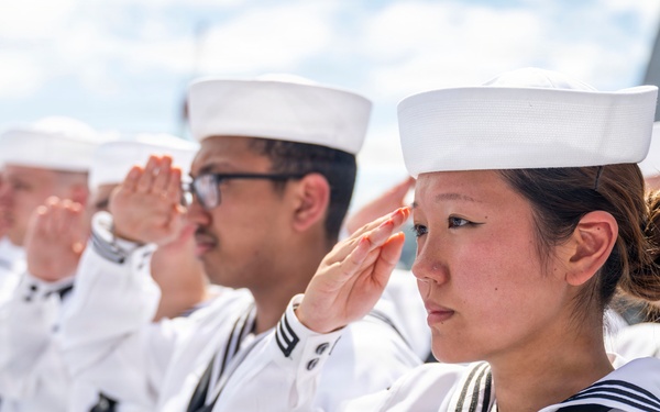DESRON 15 holds change of command ceremony aboard USS Howard (DDG 83) at Commander, Fleet Activities Yokosuka, Japan