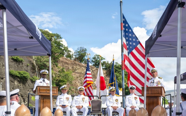 DESRON 15 holds change of command ceremony aboard USS Howard (DDG 83) at Commander, Fleet Activities Yokosuka, Japan