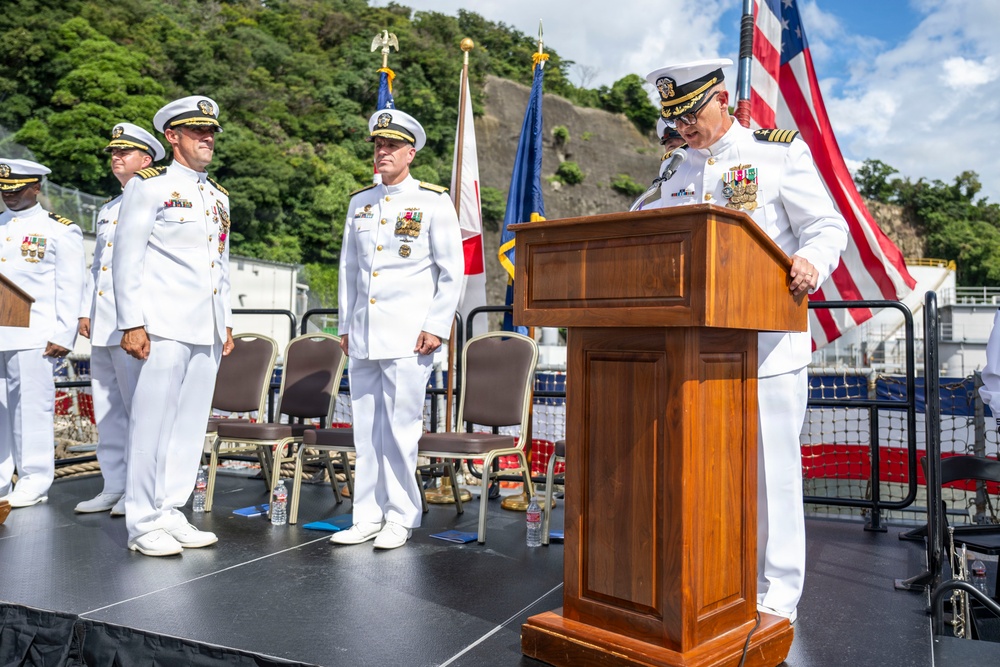 DESRON 15 holds change of command ceremony aboard USS Howard (DDG 83) at Commander, Fleet Activities Yokosuka, Japan