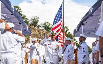DESRON 15 holds change of command ceremony aboard USS Howard (DDG 83) at Commander, Fleet Activities Yokosuka, Japan