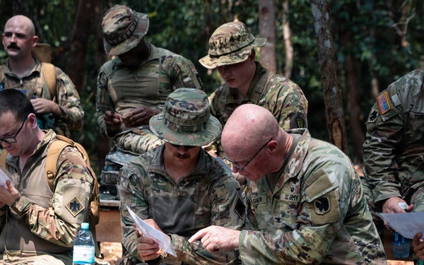 US Army, Royal Brunei Land Forces conduct land navigation training during Exercise Pahlawan Warrior 26