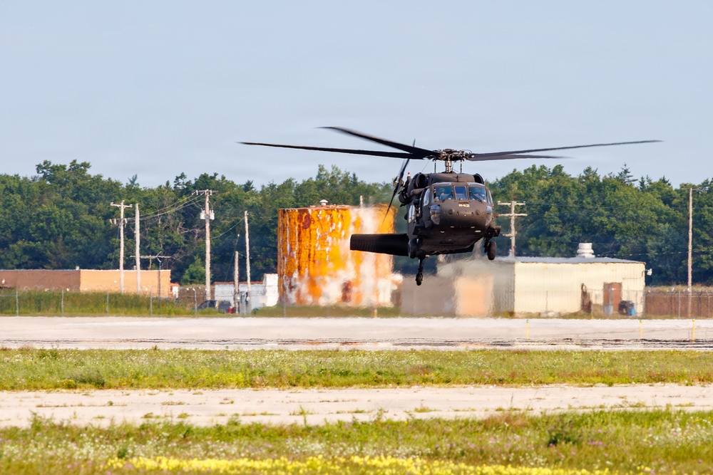 Blackhawk activity at Oscoda-Wurtsmith Airport