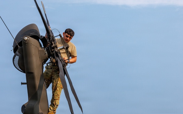 Blackhawk maintenance at Oscoda-Wurtsmith Airport