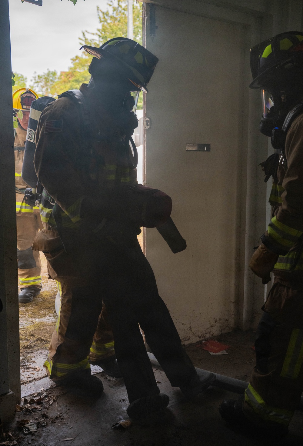 48 FW firefighters conduct fire rescue exercise
