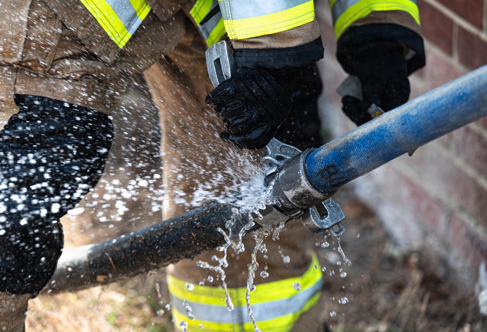48 FW firefighters conduct fire rescue exercise