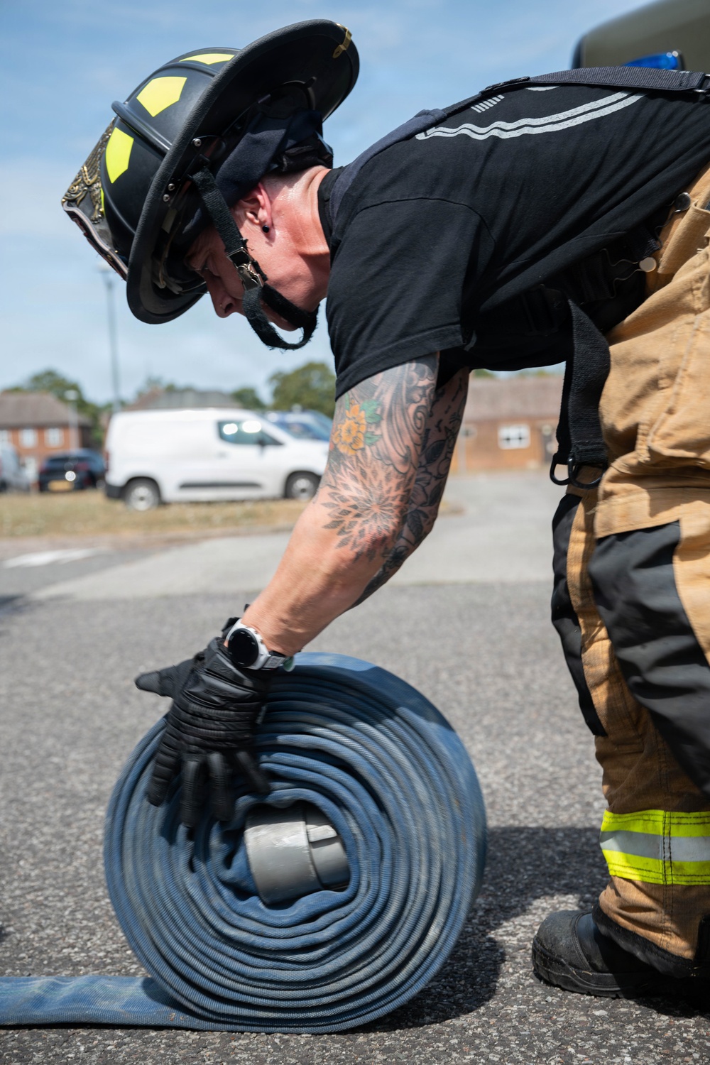 48 FW firefighters conduct fire rescue exercise