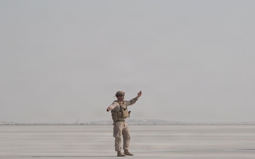 Marines Conduct MV-22 Osprey Forward Arming and Refueling Point Operations