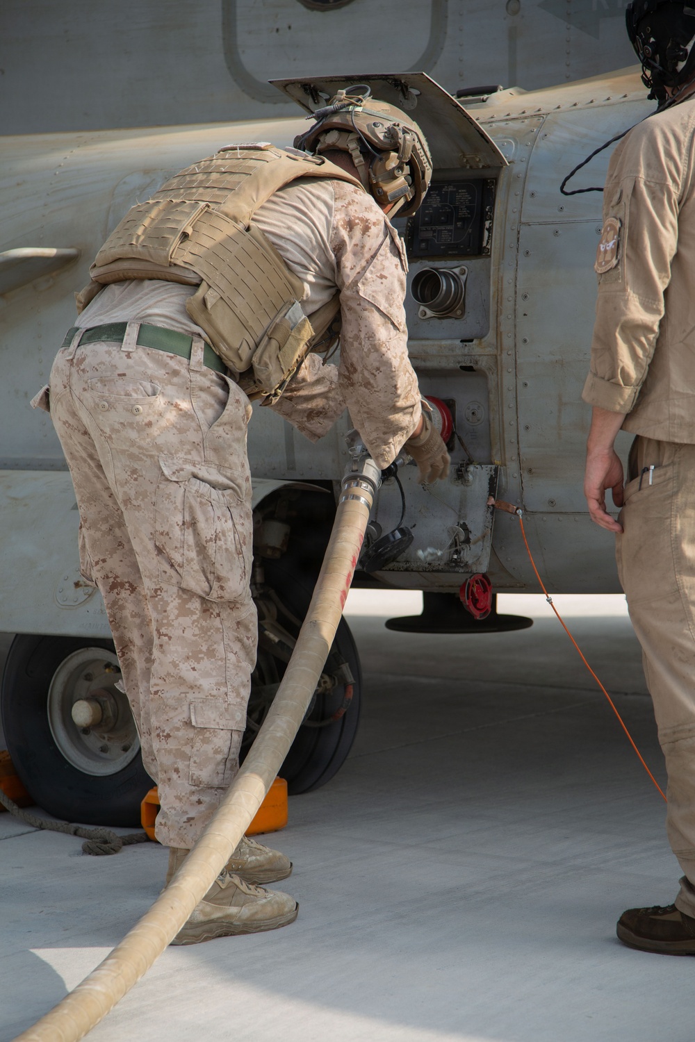 Marines Conduct MV-22 Osprey Forward Arming and Refueling Point Operations