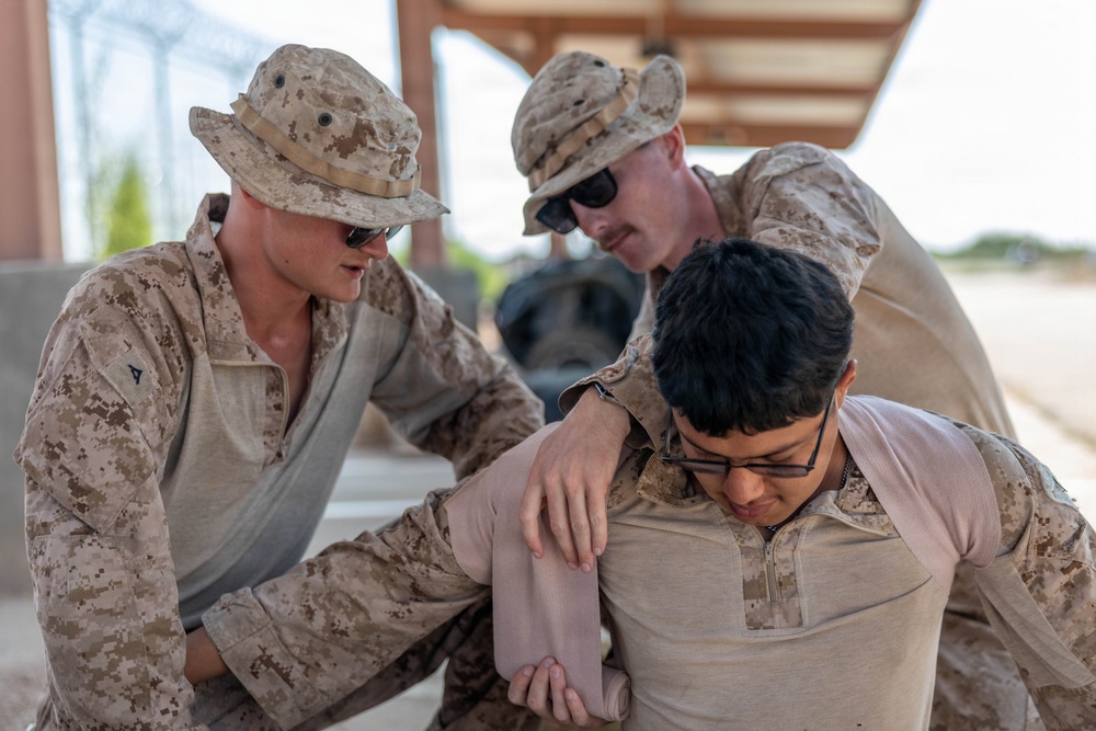 Certified to Save: JTF-SB Marines and Sailors Train for Combat Lifesaver Certification