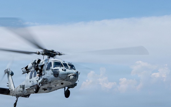PCU John F. Kennedy Acceptance Trials Helicopter Operations