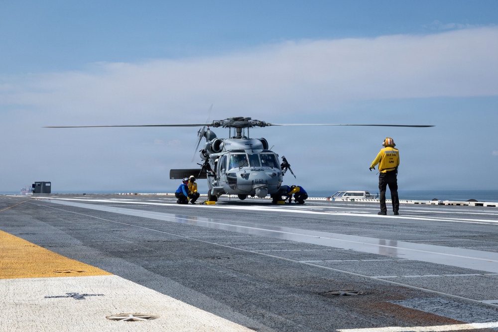 PCU John F. Kennedy Acceptance Trials Helicopter Operations