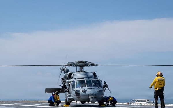 PCU John F. Kennedy Acceptance Trials Helicopter Operations