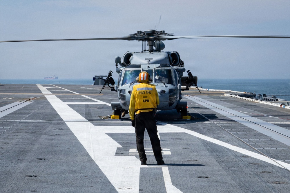 PCU John F. Kennedy Acceptance Trials Helicopter Operations