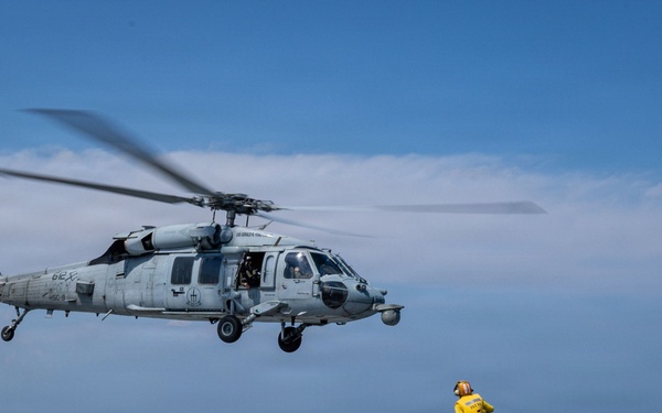 PCU John F. Kennedy Acceptance Trials Helicopter Operations