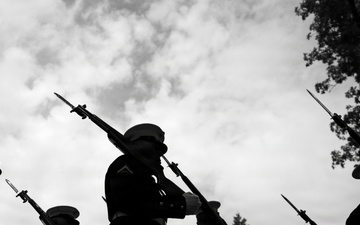 Full Military Funeral Honors with Escort are Conducted for U.S. Marine Corps Lt. Gen. William Keys in Section 78