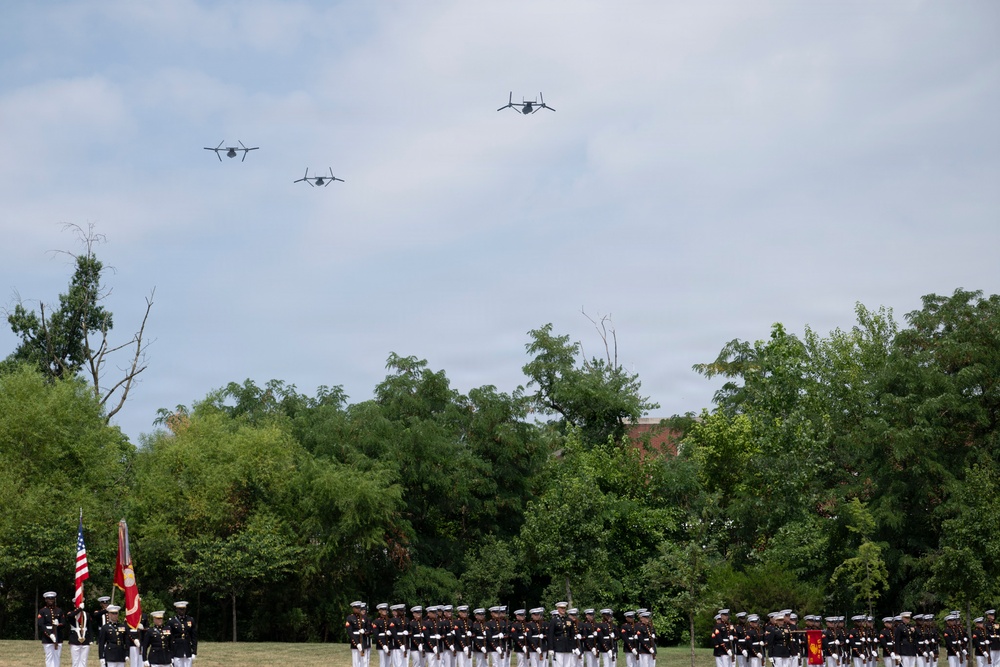 Full Military Funeral Honors with Escort are Conducted for U.S. Marine Corps Lt. Gen. William Keys in Section 78