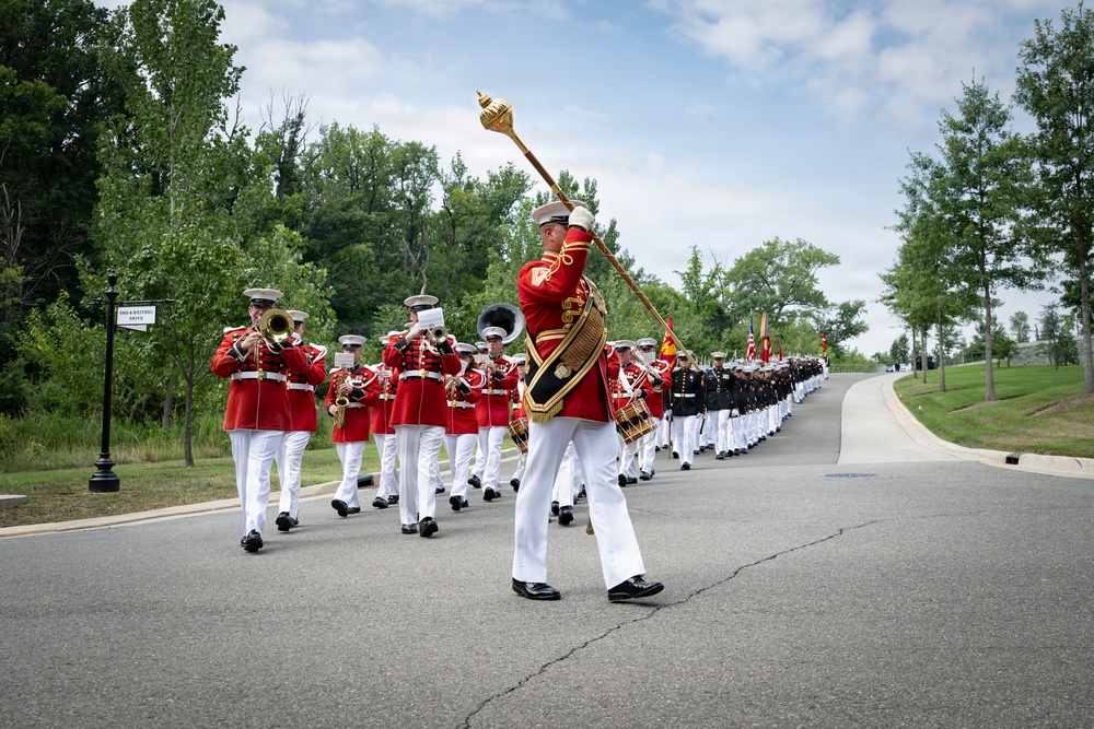 Full Military Funeral Honors with Escort are Conducted for U.S. Marine Corps Lt. Gen. William Keys in Section 78