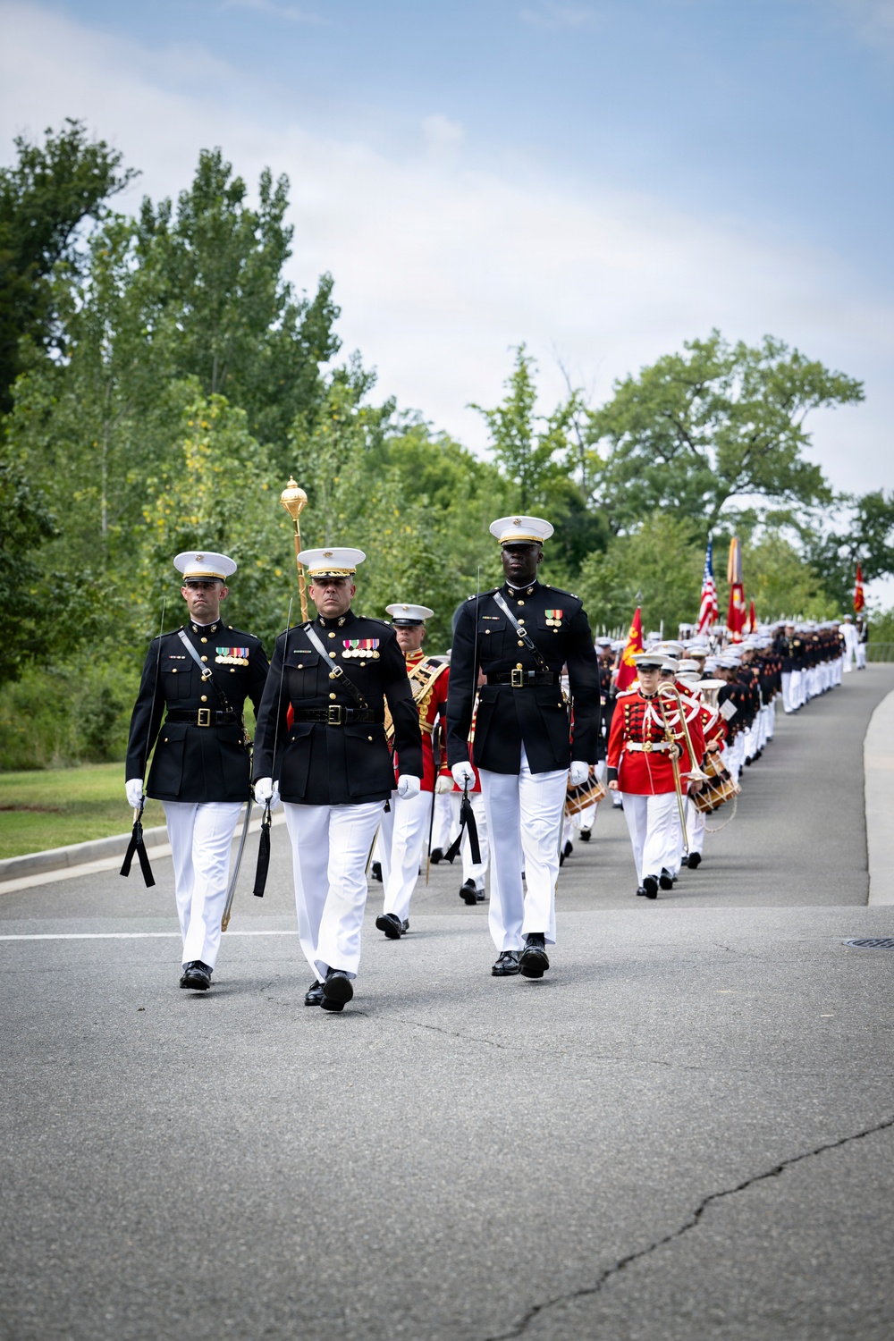 Full Military Funeral Honors with Escort are Conducted for U.S. Marine Corps Lt. Gen. William Keys in Section 78