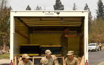 WA ANG delivers wildfire relief to Spokane