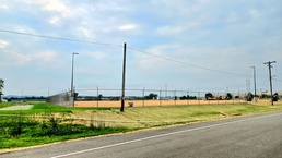 Parking area for Wisconsin National Guard’s MATES under construction at Fort McCoy