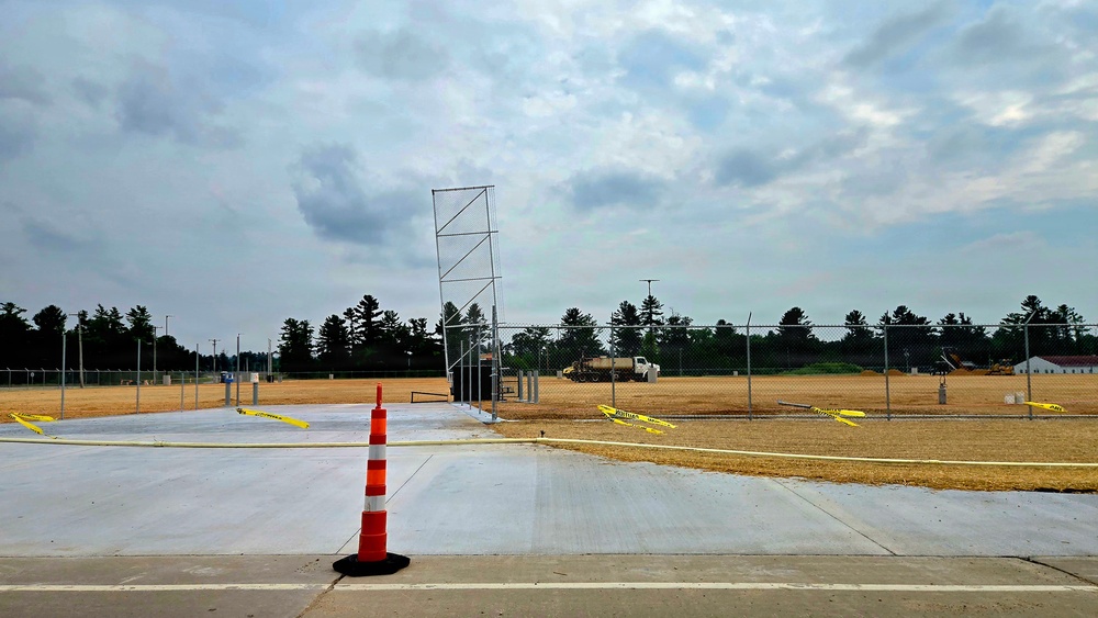 Parking area for Wisconsin National Guard’s MATES under construction at Fort McCoy