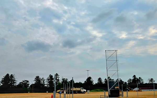 Parking area for Wisconsin National Guard’s MATES under construction at Fort McCoy