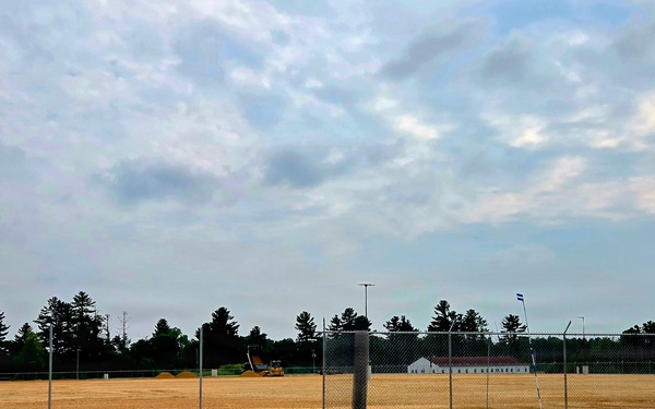 Parking area for Wisconsin National Guard’s MATES under construction at Fort McCoy