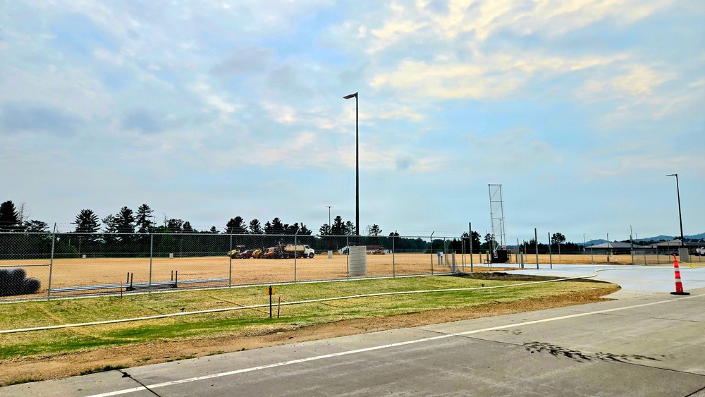Parking area for Wisconsin National Guard’s MATES under construction at Fort McCoy