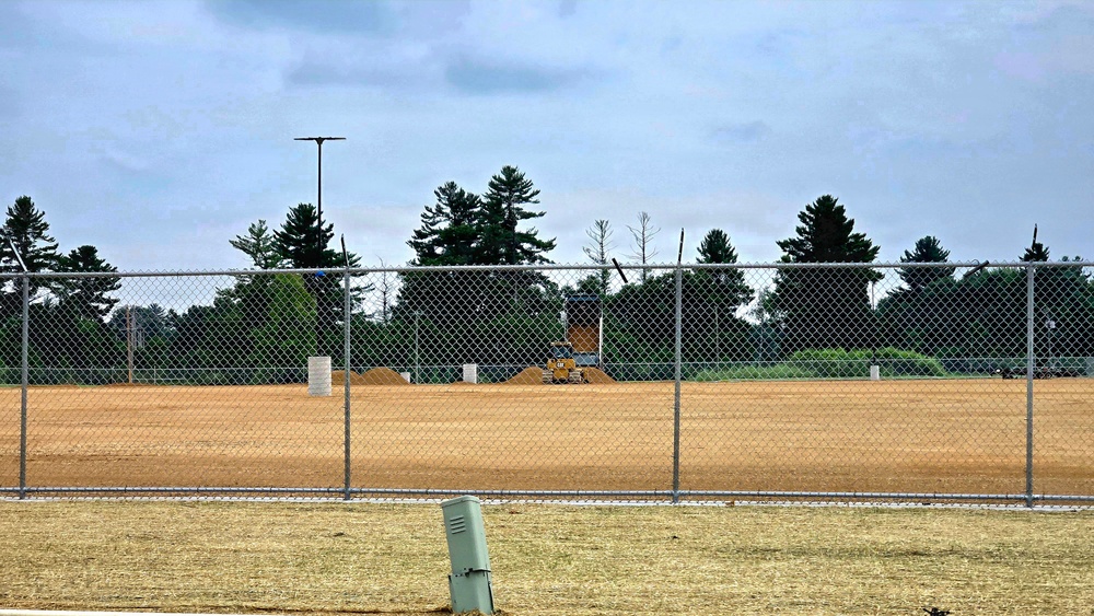 Parking area for Wisconsin National Guard’s MATES under construction at Fort McCoy