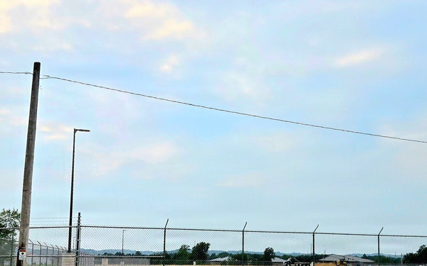 Parking area for Wisconsin National Guard’s MATES under construction at Fort McCoy