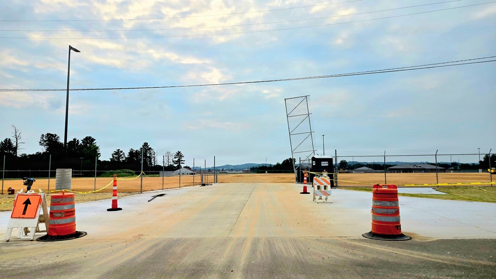 Parking area for Wisconsin National Guard’s MATES under construction at Fort McCoy