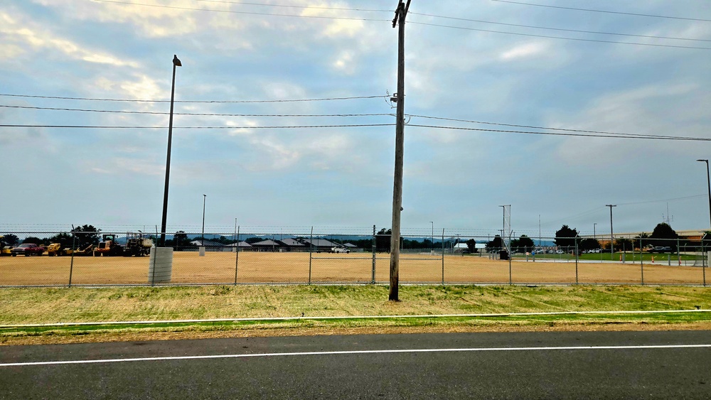 Parking area for Wisconsin National Guard’s MATES under construction at Fort McCoy