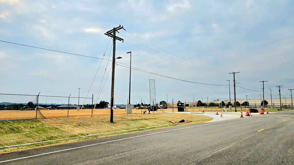 Parking area for Wisconsin National Guard’s MATES under construction at Fort McCoy