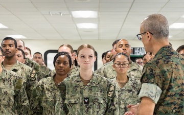 Medical Officer of the Marine Corps Visits MCRD San Diego