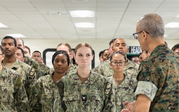 Medical Officer of the Marine Corps Visits MCRD San Diego