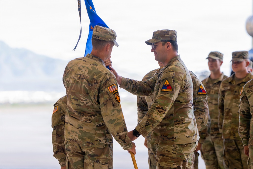 B Co, 3-501st AHB-M, 1st AD CAB, conducts change of command ceremony