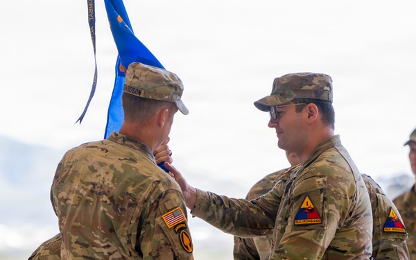 B Co, 3-501st AHB-M, 1st AD CAB, conducts change of command ceremony