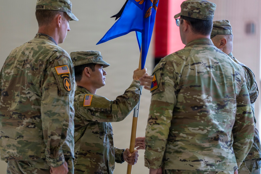 B Co, 3-501st AHB-M, 1st AD CAB, conducts change of command ceremony