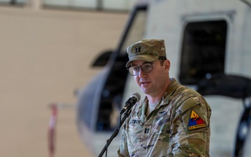 B Co, 3-501st AHB-M, 1st AD CAB, conducts change of command ceremony