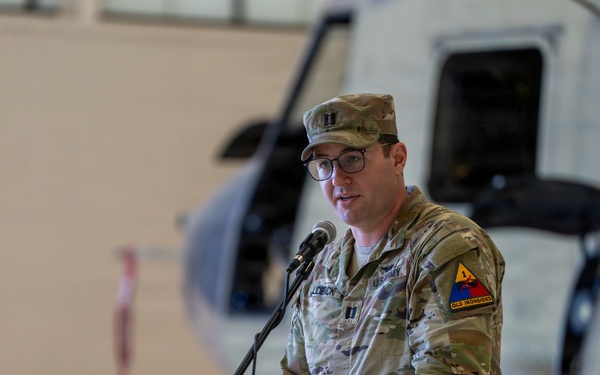 B Co, 3-501st AHB-M, 1st AD CAB, conducts change of command ceremony