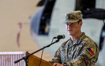 B Co, 3-501st AHB-M, 1st AD CAB, conducts change of command ceremony
