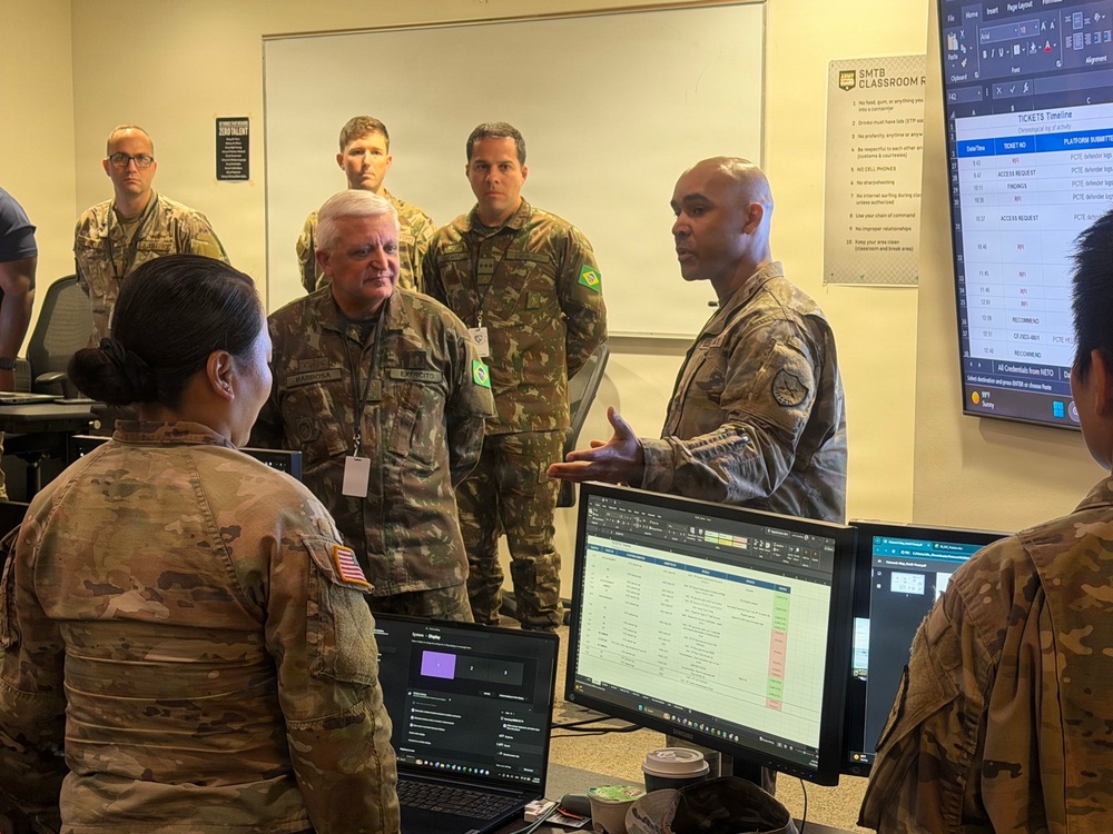 New York Army Guard and Brazilian cyber personnel train together at Cyber Shield 2 026
