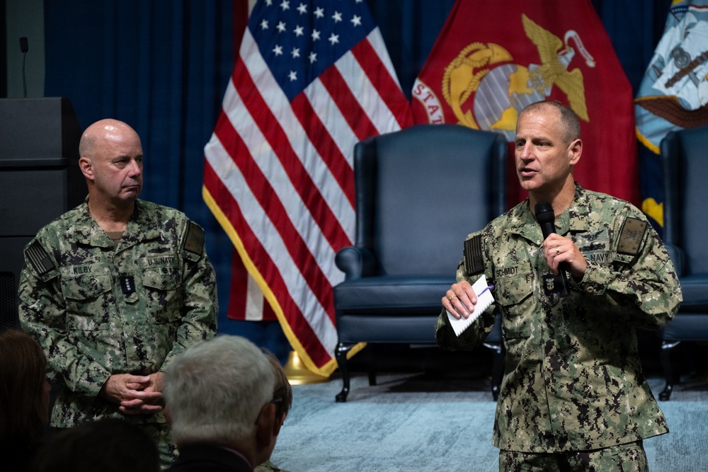 Fleet Master Chief for VCNO Speaks at NAVSUP Town Hall Meeting
